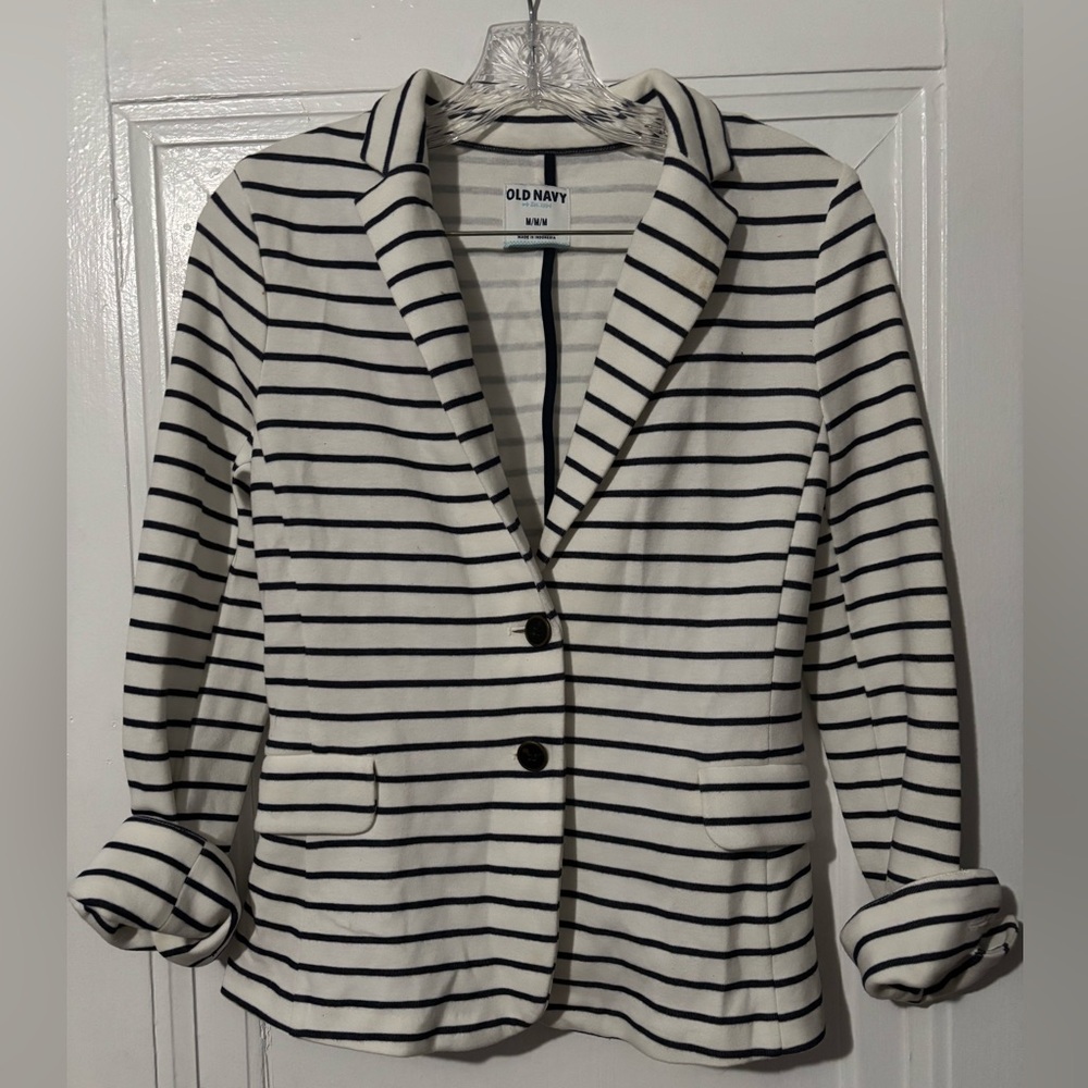 Old navy striped blazer size medium